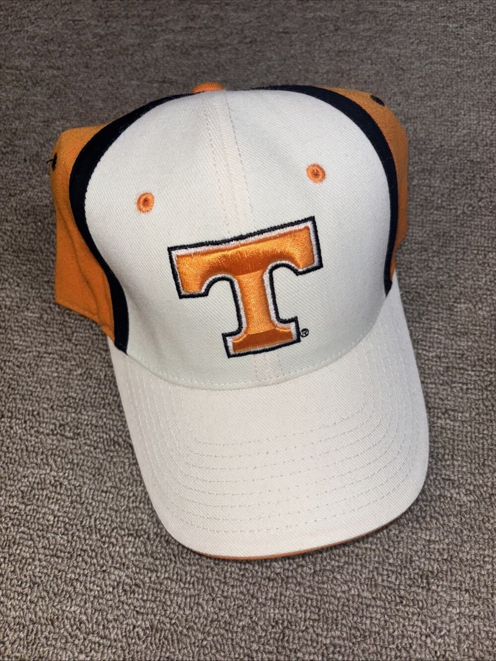Tennessee Volunteers VOLS Fitted Hat 7 1/8 Orange White Black NWT Zephyr Vintage